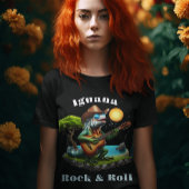 Iguana Serenading Swamp Dweller Rock T-shirt
