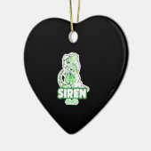 Iguana siren keramisch ornament (Links)