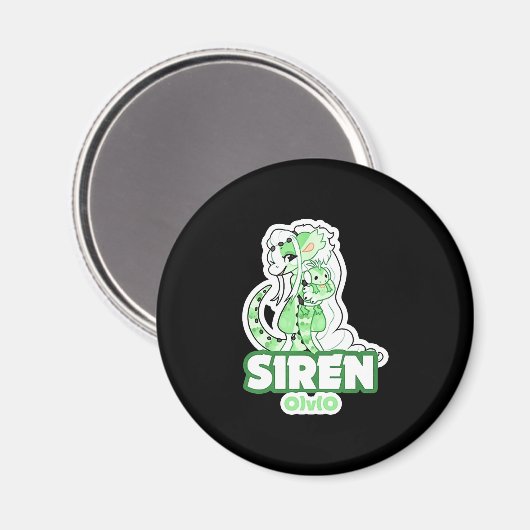 Iguana siren magneet (Voorkant / Achterkant)