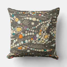 iguana skin black pop kussen