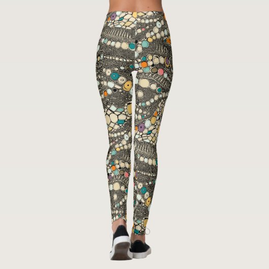 iguana skin black pop leggings (Achterkant)