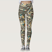 iguana skin black pop leggings (Voorkant)