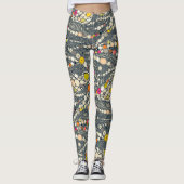 iguana skin indigo pop leggings (Voorkant)