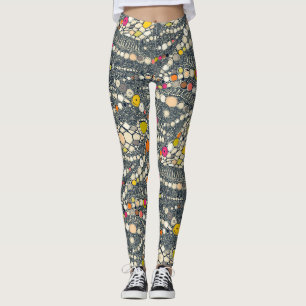 iguana skin indigo pop leggings