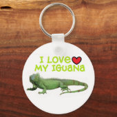 Iguana Sleutelhanger "Ik hou van mijn Iguana" (Voorkant)