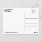 Iguana Sunbathing in La Romain, South Trinidad Briefkaart (Achterkant)