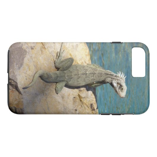 Iguana Tropical Wildlife Photography bij St. Thoma Case-Mate iPhone Case (Achterkant (Horizontaal))