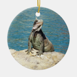 Iguana Tropical Wildlife Photography bij St. Thoma Keramisch Ornament