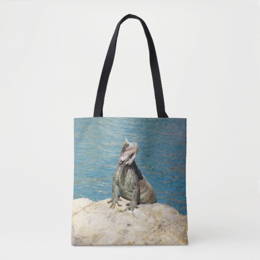 Iguana Tropical Wildlife Photography bij St. Thoma Tote Bag (Voorkant)