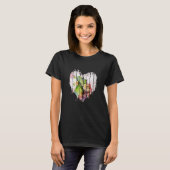 Iguana Valentijnsdag Couples Cute Lizard Reptile T-shirt (Voorkant volledig)