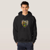 Iguana Valentine's Day Couples Cute Lizard Reptile Hoodie (Voorkant volledig)