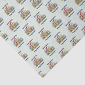 Iguana Wens je een vrolijk kerstlicht groen Tissuepapier (Detail)