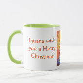 Iguana wenst u een prettige kerstMok Mok (Links)