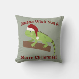 Iguana wil je een prettige kerst toewensen kussen