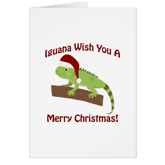 Iguana Wish je een prettige kerst (Voorkant)