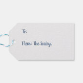 Iguana Wish je een prettige kerst Cadeaulabel (Achterkant Horizontaal)