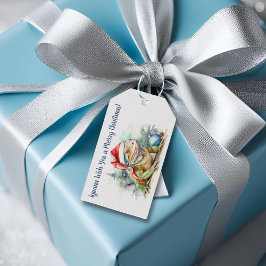 Iguana Wish je een prettige kerst Cadeaulabel