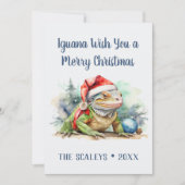 Iguana Wish je een prettige kerst Feestdagenkaart (Voorkant)
