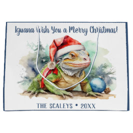 Iguana Wish je een prettige kerst Groot Cadeauzakje