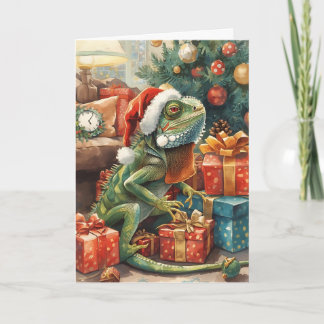 Iguana Wish je een prettige kerst Kaart
