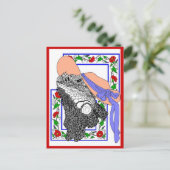 Iguanadonna Briefkaart (Staand voorkant)