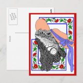 Iguanadonna Briefkaart (Voorkant / Achterkant)