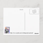 Iguanadonna Briefkaart (Achterkant)