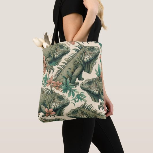 Iguanapatroon Tote Bag (Dichtbij)