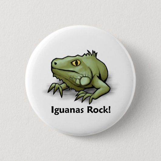 Iguanas Rock. Ronde Button 5,7 Cm (Voorkant)