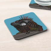 iguanblauw drankjes onderzetter (Linkerzijde)