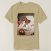 Iguanodon Astronaut Space Suit Moon Rocket Science T-shirt (Design voorkant)