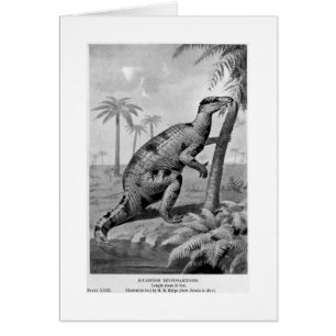 Iguanodon bernissartensis art card