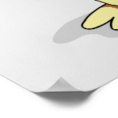 Iguanodon gekleed in een kosmonautenruimtepak. poster (Hoek)