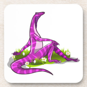 Iguanodon pronkt met haar natuurlijke schoonheid. bier onderzetter