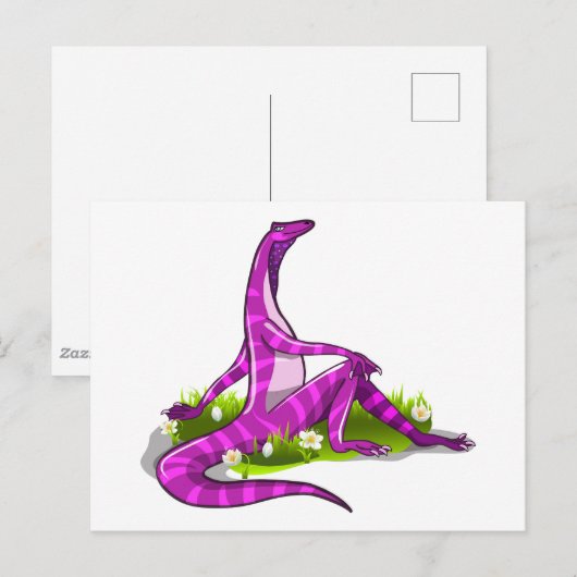 Iguanodon pronkt met haar natuurlijke schoonheid. briefkaart (Voorkant / Achterkant)