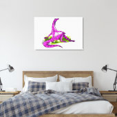 Iguanodon pronkt met haar natuurlijke schoonheid. canvas afdruk (Insitu (Slaapkamer))