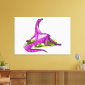Iguanodon pronkt met haar natuurlijke schoonheid. canvas afdruk (Insitu (Woonkamer))