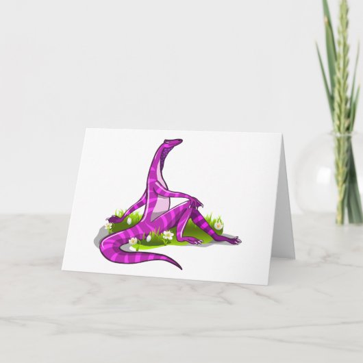 Iguanodon pronkt met haar natuurlijke schoonheid. kaart (Voorkant)