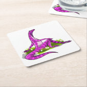 Iguanodon pronkt met haar natuurlijke schoonheid. kartonnen onderzetters (Schuin)