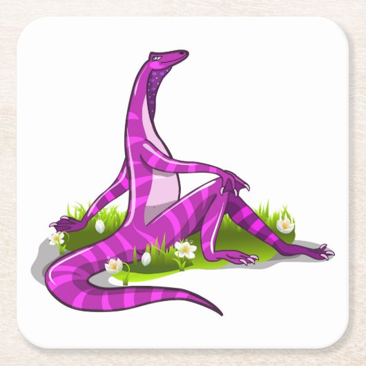 Iguanodon pronkt met haar natuurlijke schoonheid. kartonnen onderzetters (Voorkant)