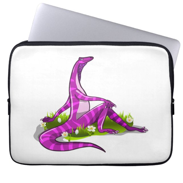Iguanodon pronkt met haar natuurlijke schoonheid. laptop sleeve (Voorkant)