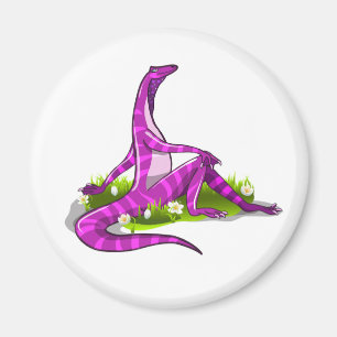 Iguanodon pronkt met haar natuurlijke schoonheid. magneet