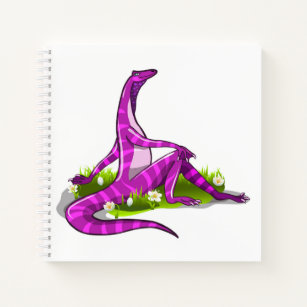 Iguanodon pronkt met haar natuurlijke schoonheid. notitieboek