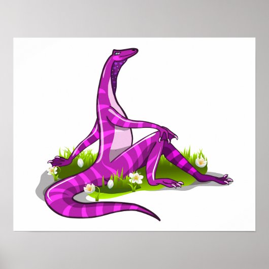 Iguanodon pronkt met haar natuurlijke schoonheid. poster (Voorkant)