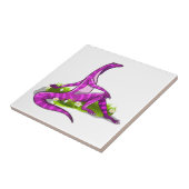 Iguanodon pronkt met haar natuurlijke schoonheid. tegeltje (Zijkant)