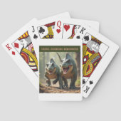 Iguanodons joking pokerkaarten (Achterkant)