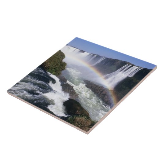 Iguassu Herfsten, Parana State, Brazilië. Uitzicht Tegeltje (Zijkant)