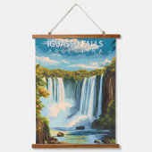 Iguassu Watervallen, Argentinië – Oude Reisposter  Hangend Wandkleed (Voorkant)
