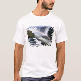 Iguassu-watervallen, Paraná, Brazilië. Luchtfoto T-shirt