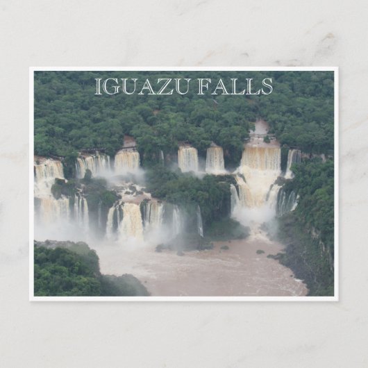 iguazu cataratas brazilië briefkaart (Voorkant)